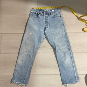 Redone Levi’s with butt rip